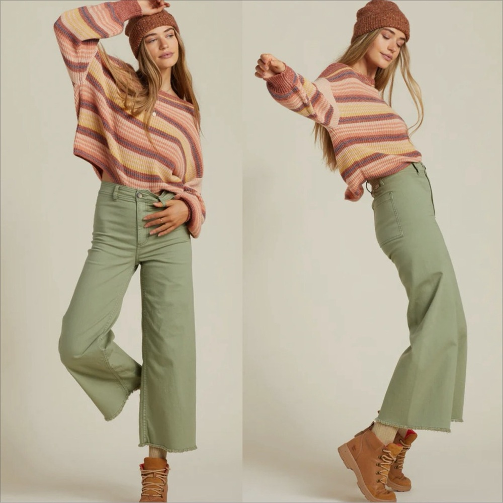 Billabong Free Fall High-Waist Pants in Army
